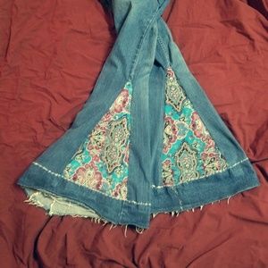 Custom Jeans, Bellbottoms, embellished.  All sizes